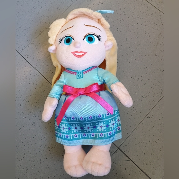 Disney Parks Disney's Babies Frozen Princess Elsa Baby Plush Doll 11" - Picture 2 of 13